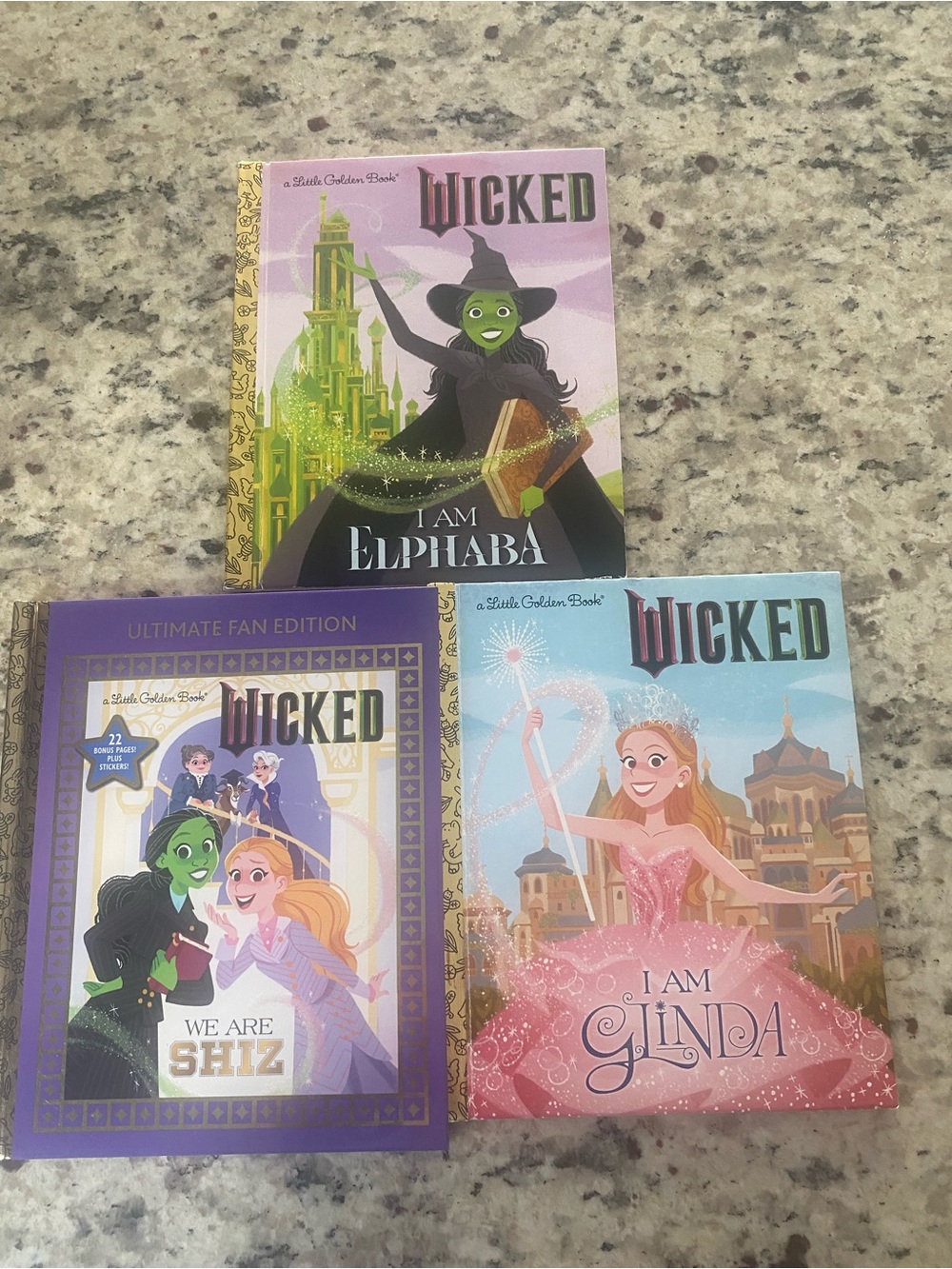 Wicked kids books lot of 3 (Like New)